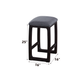 Razo Fabric & Weathered Counter Height Stool