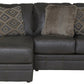 Denali - Italian Leather Match Sectional