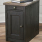 Tyler Creek - Chair Side End Table - Grayish Brown / Black