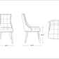 Fifth Avenue Wood Upholstered Dining Chair in Antique