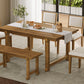 TREXM 6-Piece Farmhouse Dining Set for 6