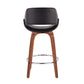 Mid-Century Modern Fixed-Height Counter Stool