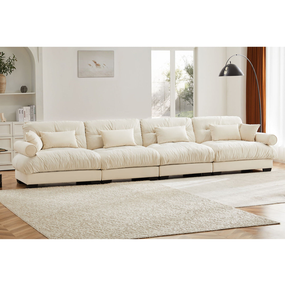 Super Comfort Oversized Modular Sectional Sofa, Deep Seat Convertible L Shaped Couch - view 20