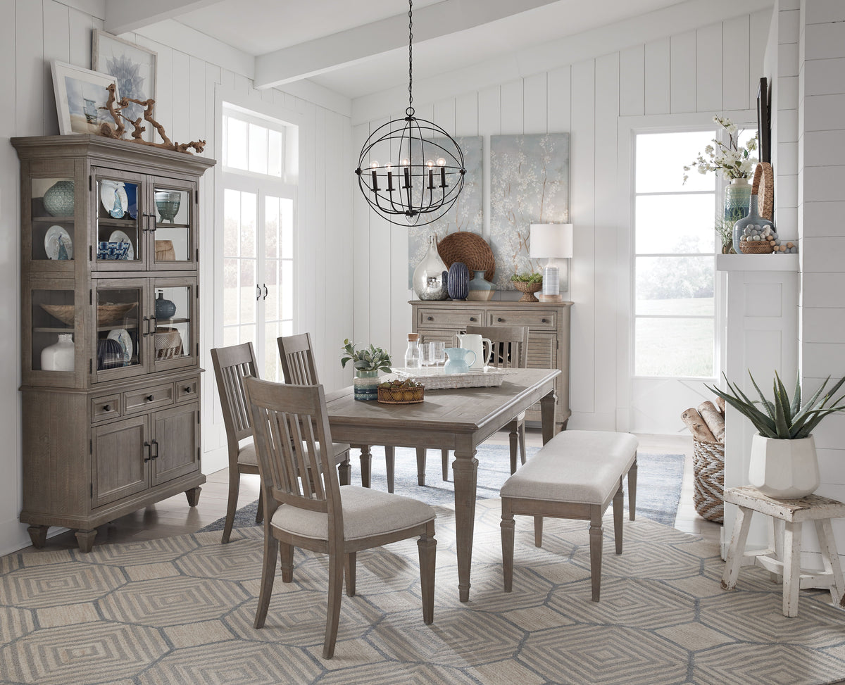 Lancaster - Dining Side Chair With Upholstered Seat (Set of 2) - Dovetail Gray