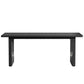 71" Modern Black Dining Table
