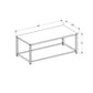 Rectangular Coffee Table with Mosaic Tile Top