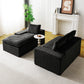 Black Turtle Velvet Versatile Sofa