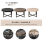 Wood Octagonal Vintage Patchwork Coffee Table