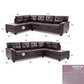 Gallant G905B-SC Sectional Without Ottoman - Cappuccino