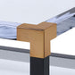 Lafty Clear Glass Coffee Table