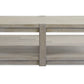 Burgess - Rectangular Shelf Cocktail Table With Casters - Calico Gray