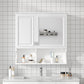 30 Inch Mirror Medicine Cabinet with Open Shelves