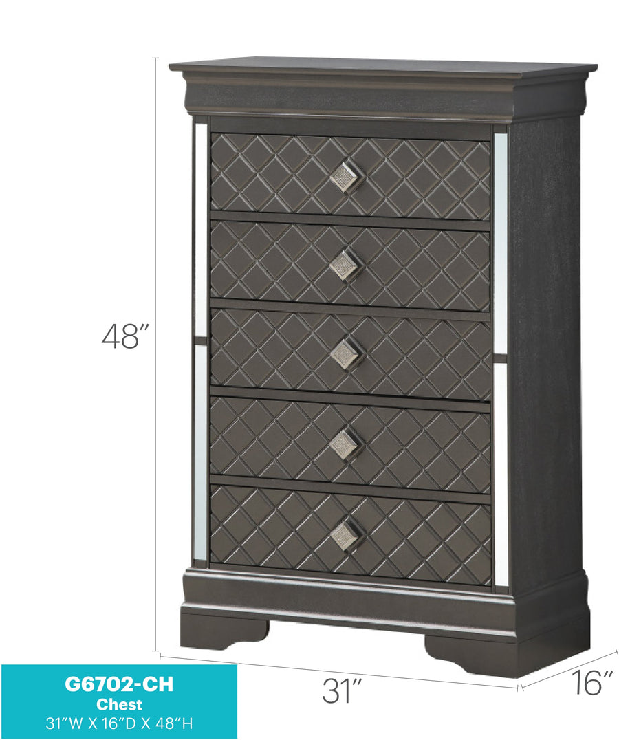 Verona G6702-CH Metallic Chest