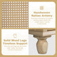 30-Inch Bathroom Vanity: Handwoven Rattan Doors, Solid Wood Legs & Resin Basin