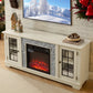 58" Modern TV Stand with Electric Fireplace