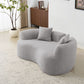 Modern Curved Loveseat - view 7