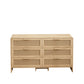 51.18'' Arc Shaped Corner Rattan Cabinet
