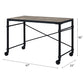 Oklarth - Writing Desk - Rustic Oak & Black
