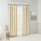 Twist Tab Lined Window Curtain Panel Champagne