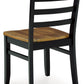 Blondon - Rectangular Drm Table Set (Set of 7) - Brown / Black