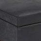 Owen 36 Inch Wide Small Rectangular Storage Ottoman