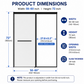 60 in. W x 72 in. H Sliding Shower Door