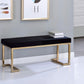 Boice Faux Fur Bench