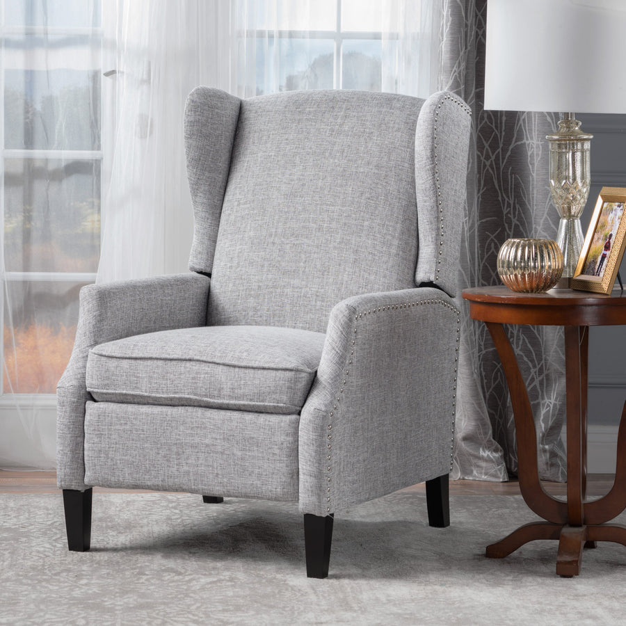 Modern Fabric Pushback Recliner Chair
