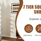 7-Tier Rotating Shoe Rack Tower