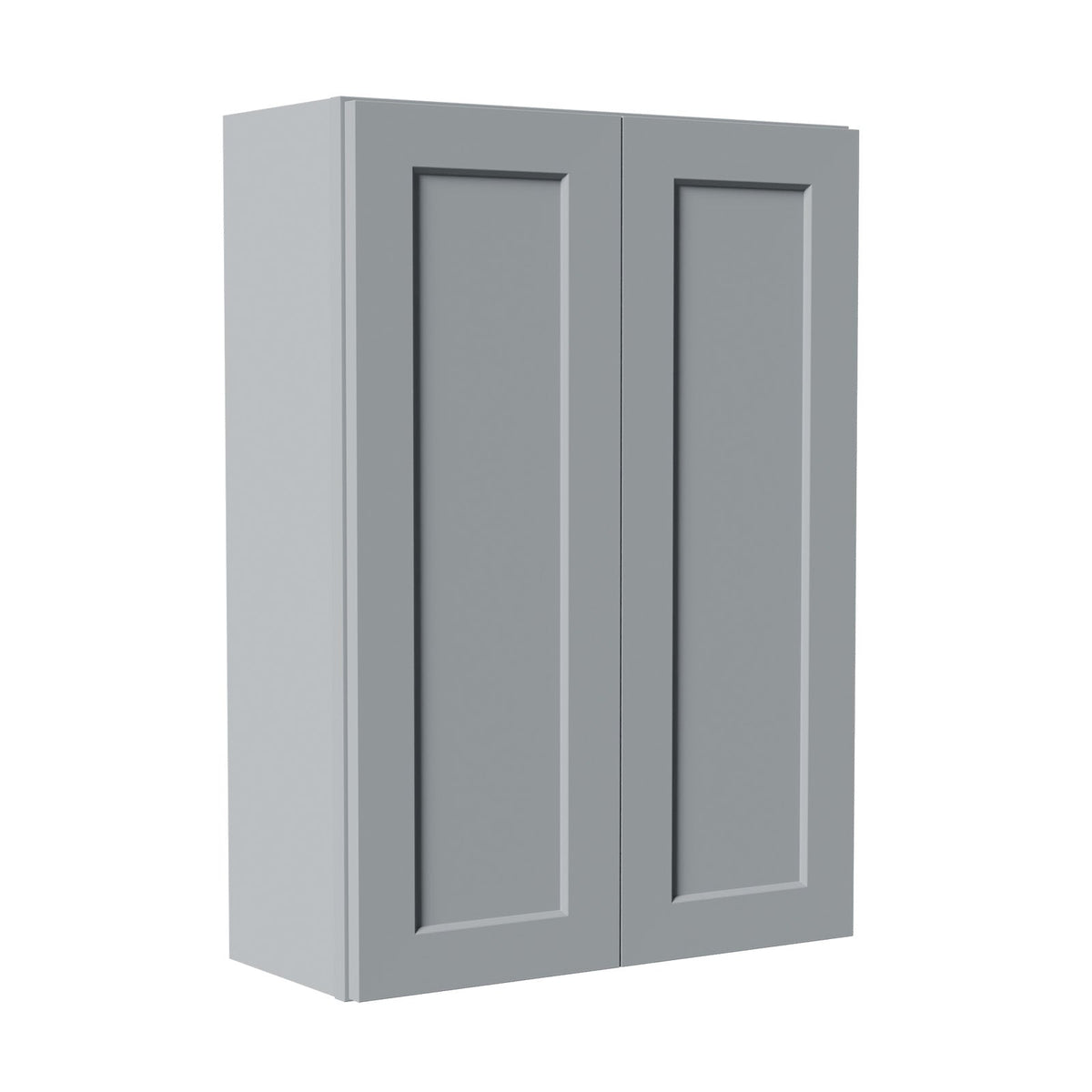 Gray Shaker Solid Wood Wall Cabinet