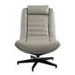 Piran Twilight Top Grain Leather Accent Chair with Swivel