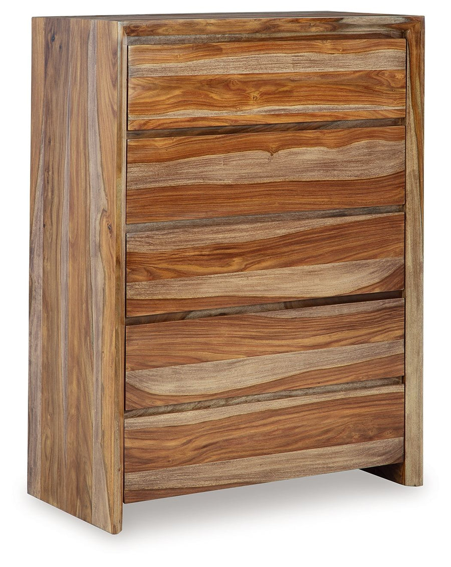 Dressonni - Five Drawer Chest - Brown