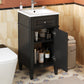 16-Inch Bathroom Vanity with Ceramic Sink