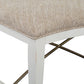 Heron Cove - Curved Bench With Upholstered Seat - Chalk White