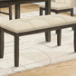 44" Rectangular Upholstered Bench