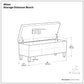 Afton Storage Ottoman Bench - Tanners