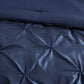 7 Piece Tufted Comforter Set Navy California King