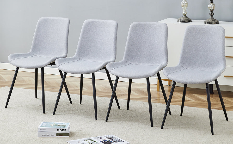 Comfortable Linen-Cotton Dining Chair Set
