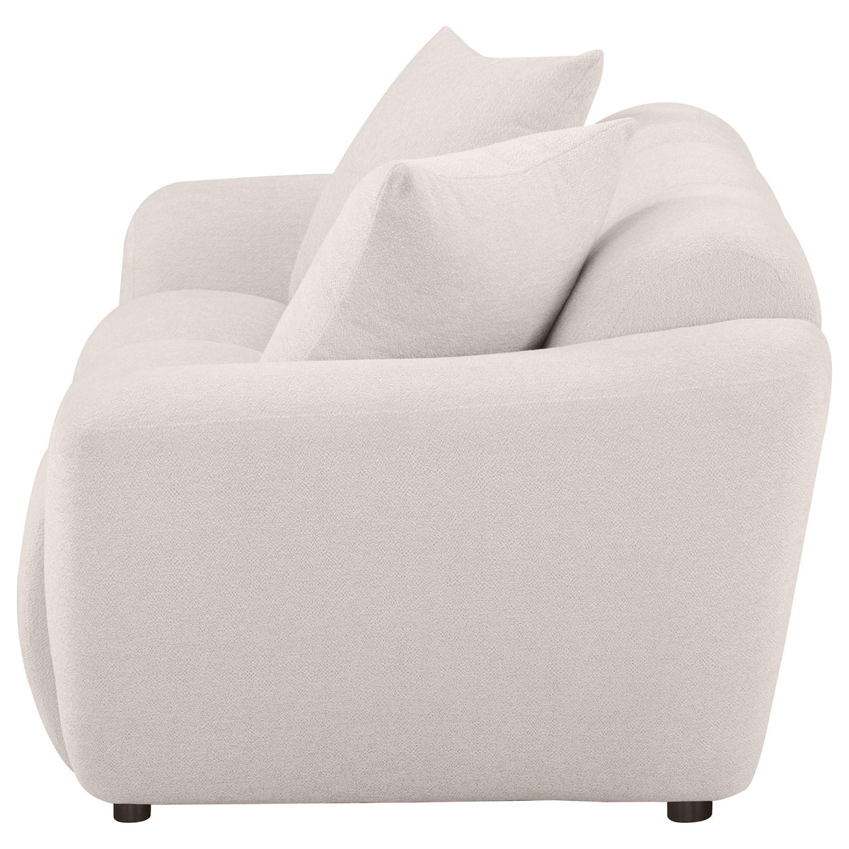Destino Chenille Upholstered Splayed Arm Loveseat Greige - view 7