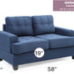 Chic Transitional Loveseat
