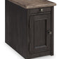 Tyler Creek - Chair Side End Table - Grayish Brown / Black