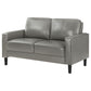 Ruth Upholstered Track Arm Loveseat Grey - view 6