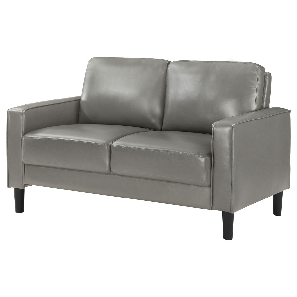 Ruth Upholstered Track Arm Loveseat Grey - view 6