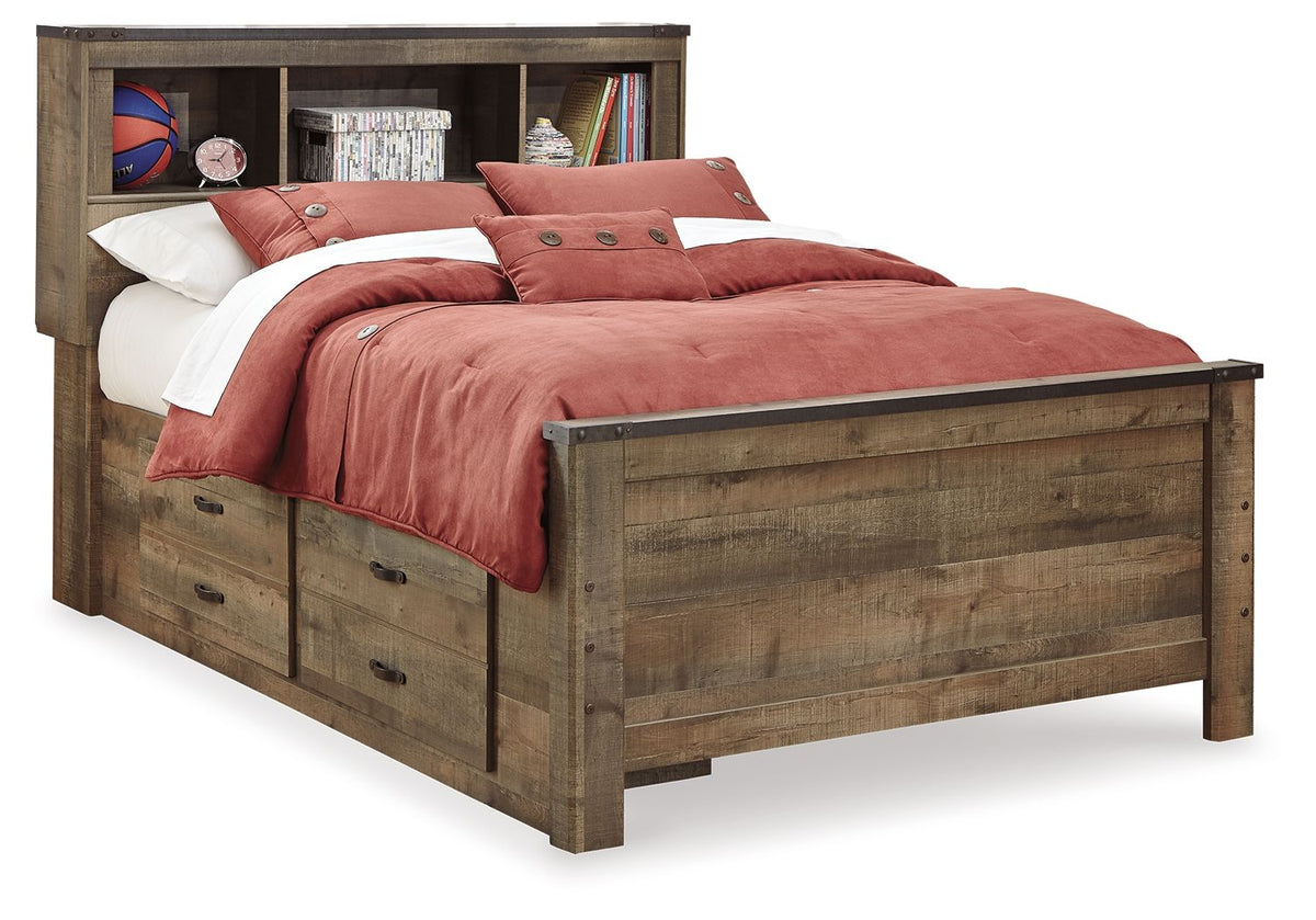 Trinell - Bookcase Storage Bed - view 8