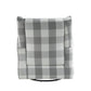 Patli Gray & White Fabric Glider Chair with Swivel
