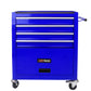 4 Drawers Multifunctional Tool Cart with Wheels - Blue
