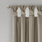 Twist Tab Total Blackout Window Curtain Panel Pewter 50x84"