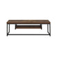Bob - TV Stand - Weathered Oak & Black Metal