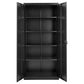 Metal Storage Cabinet with Lockable Steel Construction