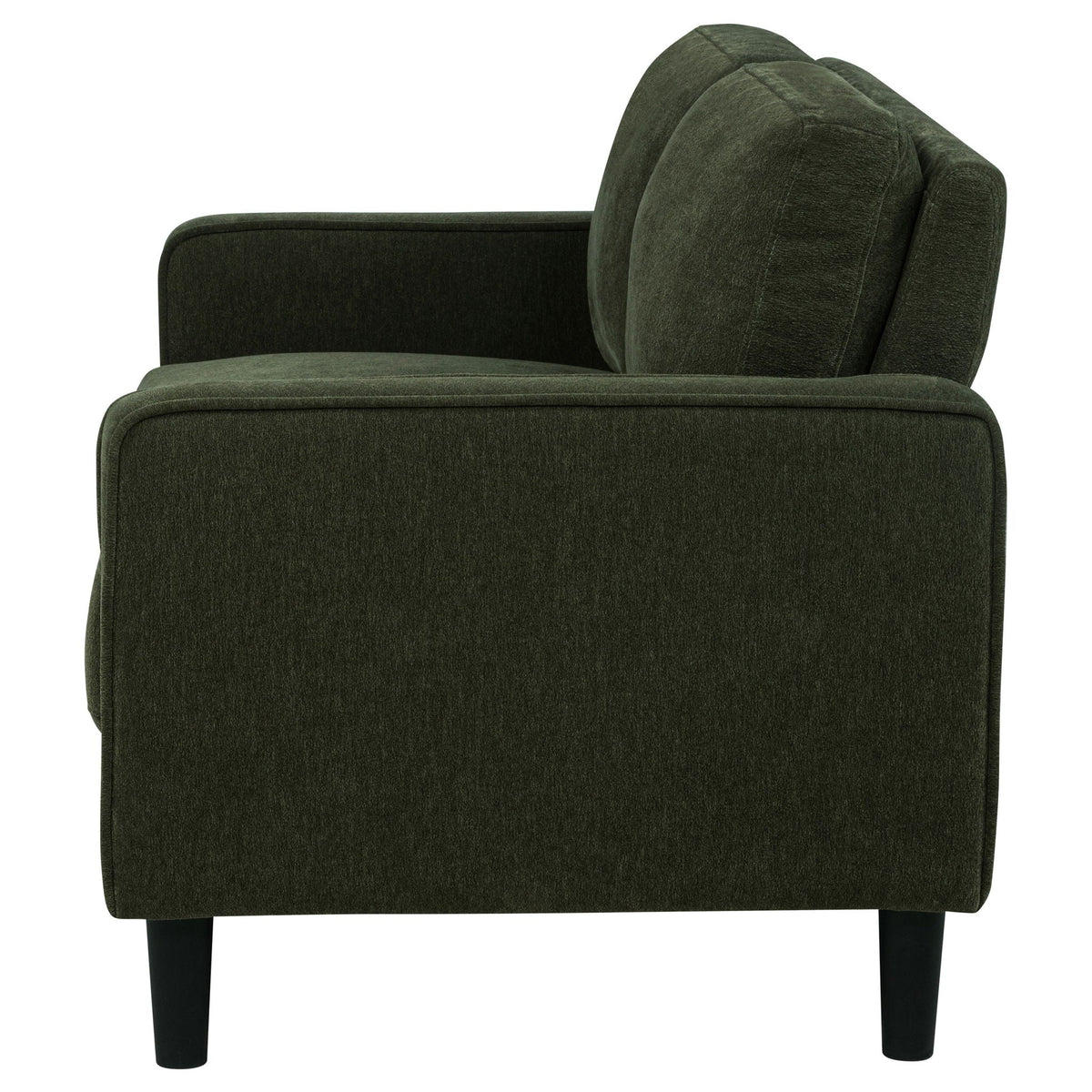 Ruth Fabric Upholstered Track Arm Loveseat Matcha Green - view 7